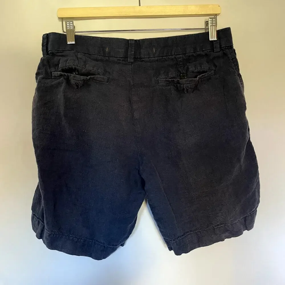BR Banana Republic‎ navy linen men's size 33 shorts comfortable basic pants